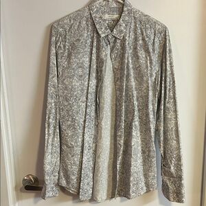 Topman Slim Fit Floral Button-Up Shirt Men’s Medium